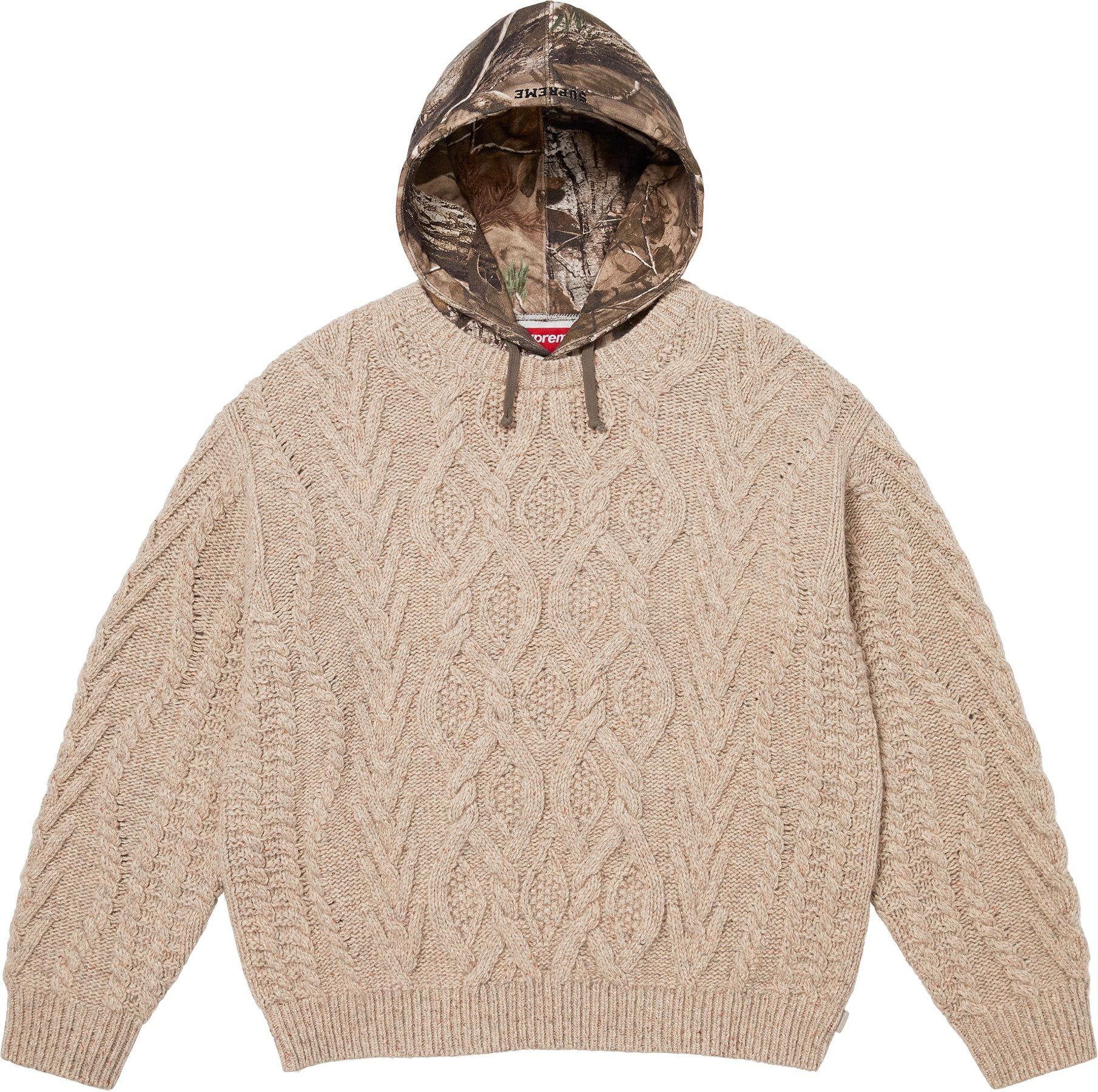 Cable Hooded Sweater view 3